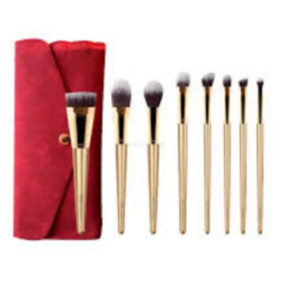 Luxie Makeup Luxie Glitter And Gold Makeup Brush Set 8 Piece Set